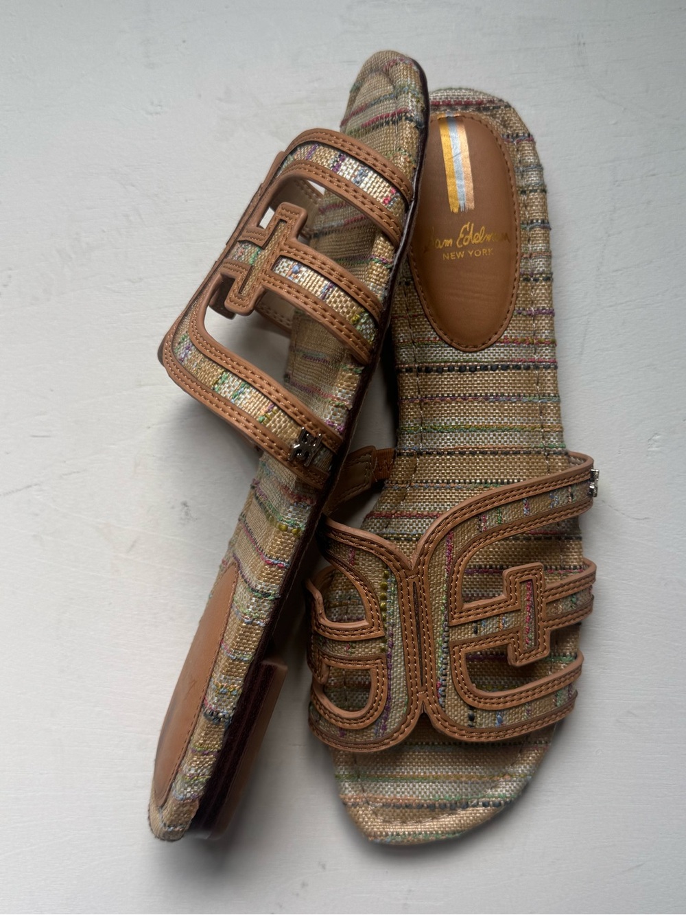 Sam Edelman Bay Multi Slide Sandals - Picture 4 of 16